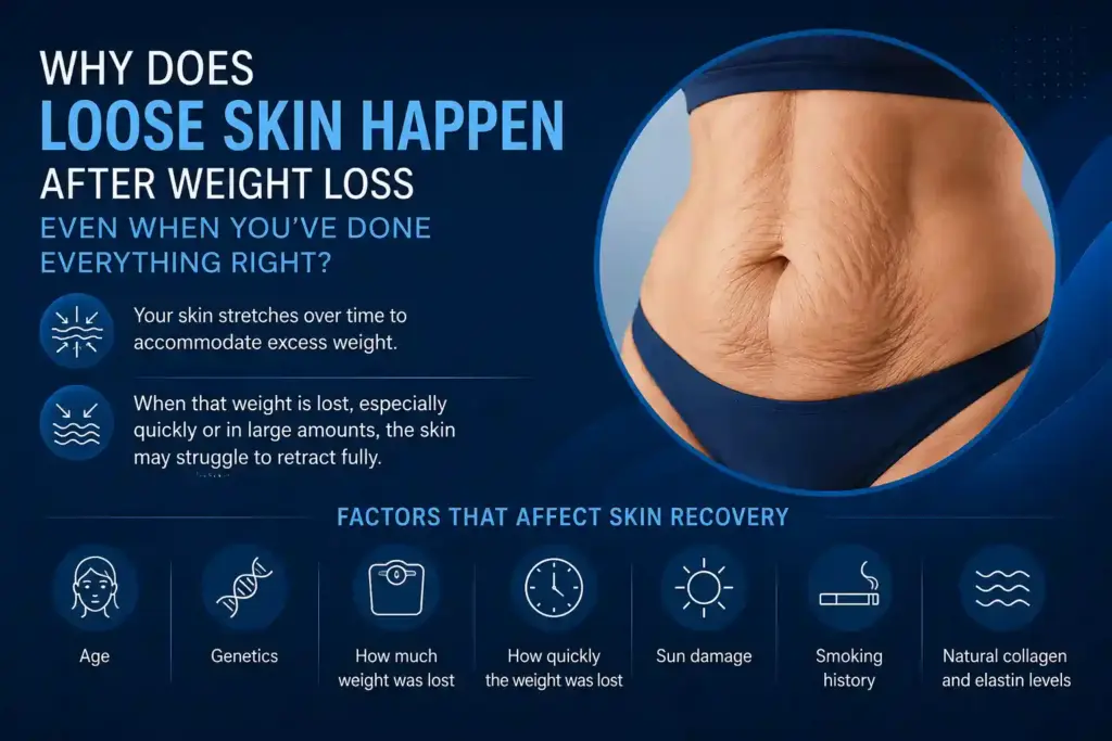 Why Does Loose Skin Happen After Weight Loss Even When You’ve Done Everything Right Northampton?